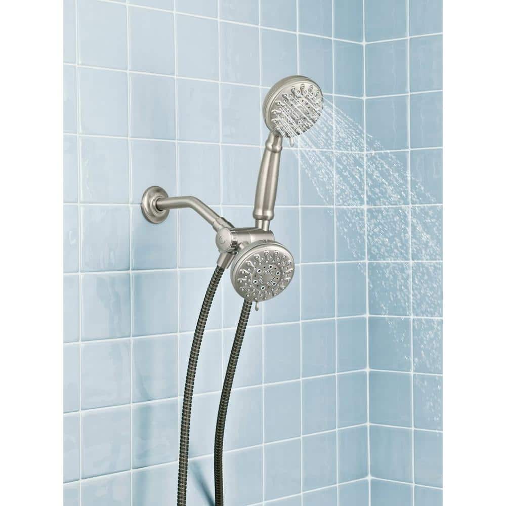 Banbury 5-spray 4 in. Dual Shower Head and Handheld Shower Head in Spot Resist Brushed Nickel by Moen - Image 5