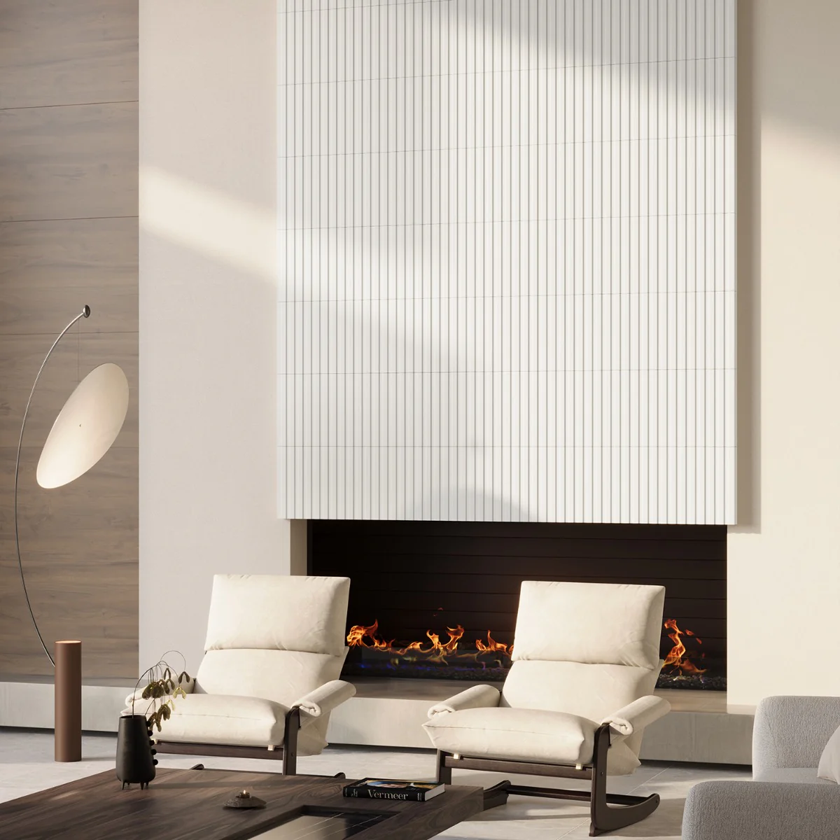 Bariano White 6x16 Fluted 3D Matte Porcelain Tile - Lux Tile - Image 2