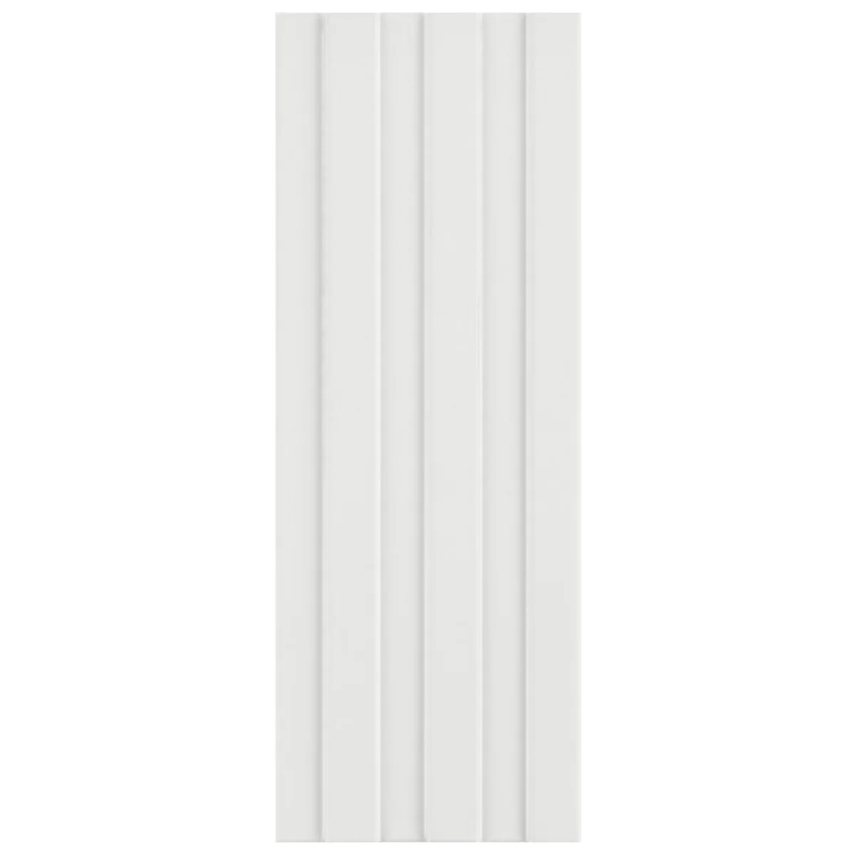 Bariano White 6x16 Fluted 3D Matte Porcelain Tile - Lux Tile - Image 7