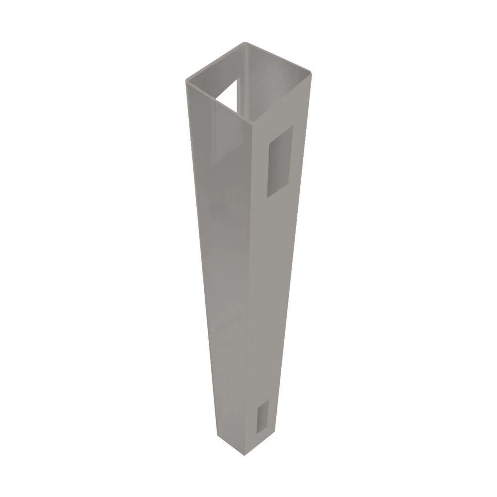 Barrette Outdoor Living Bryce 5x5x108 Gray Vinyl Fence Line Post - Image 3