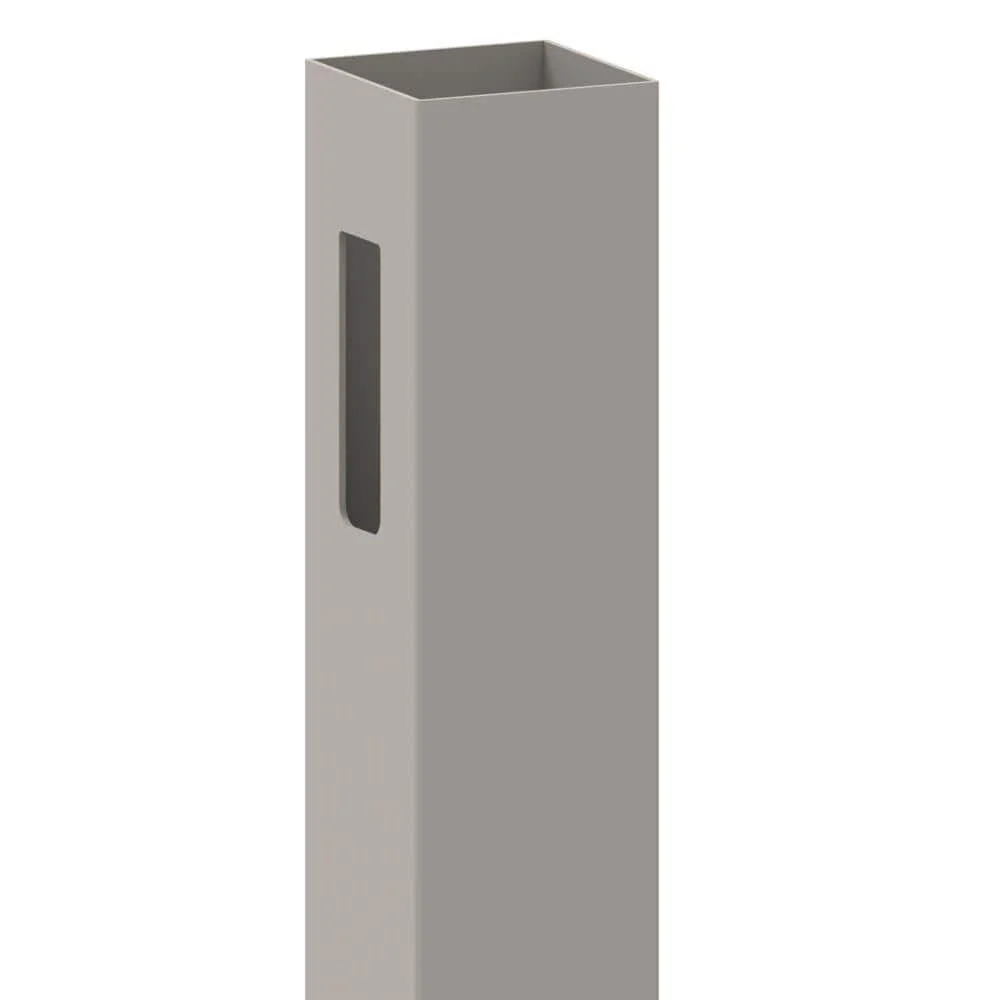 Barrette Outdoor Living Bryce 5x5x108 Gray Vinyl Fence Line Post - Image 4