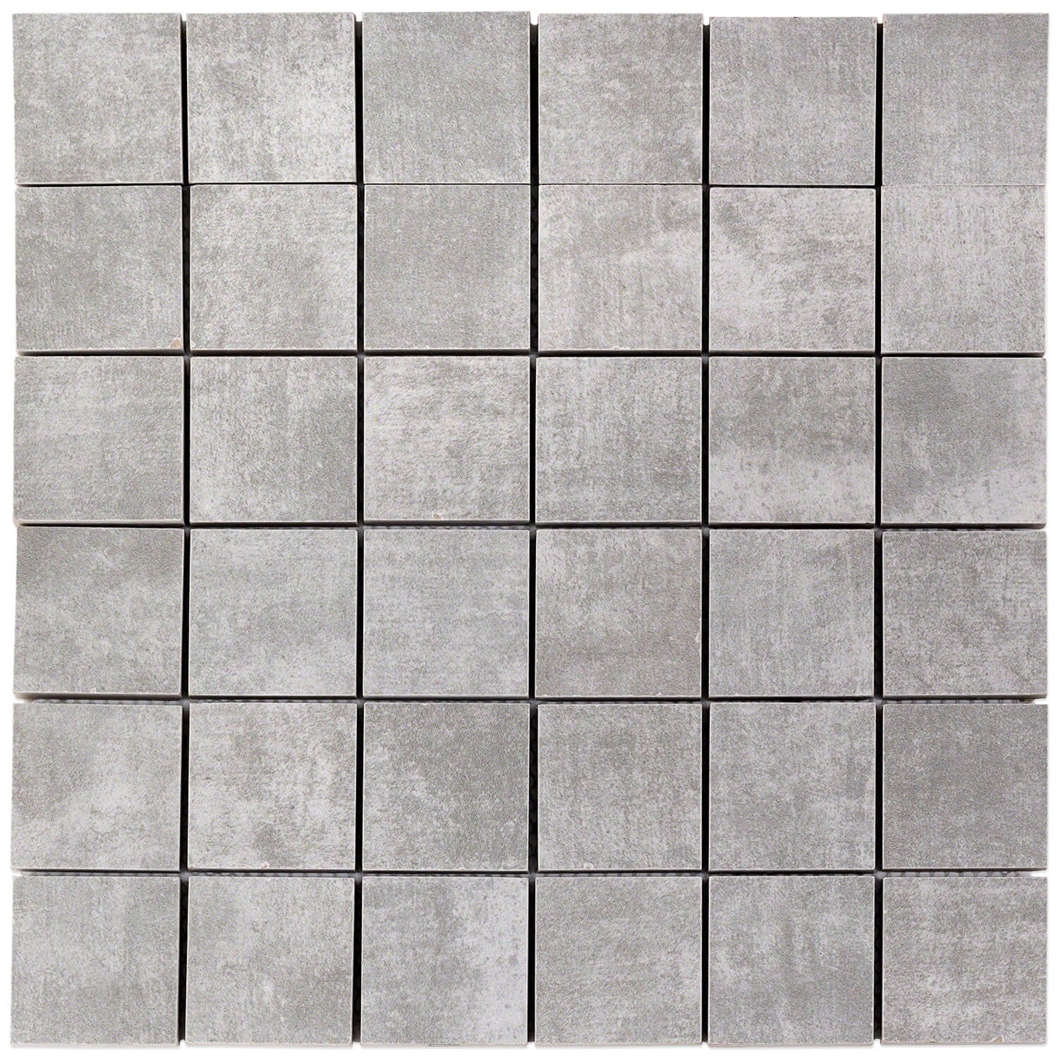 Lux Tile Cement Grigio Gray 2x2 Matte Porcelain Mosaic Tile - Image 8
