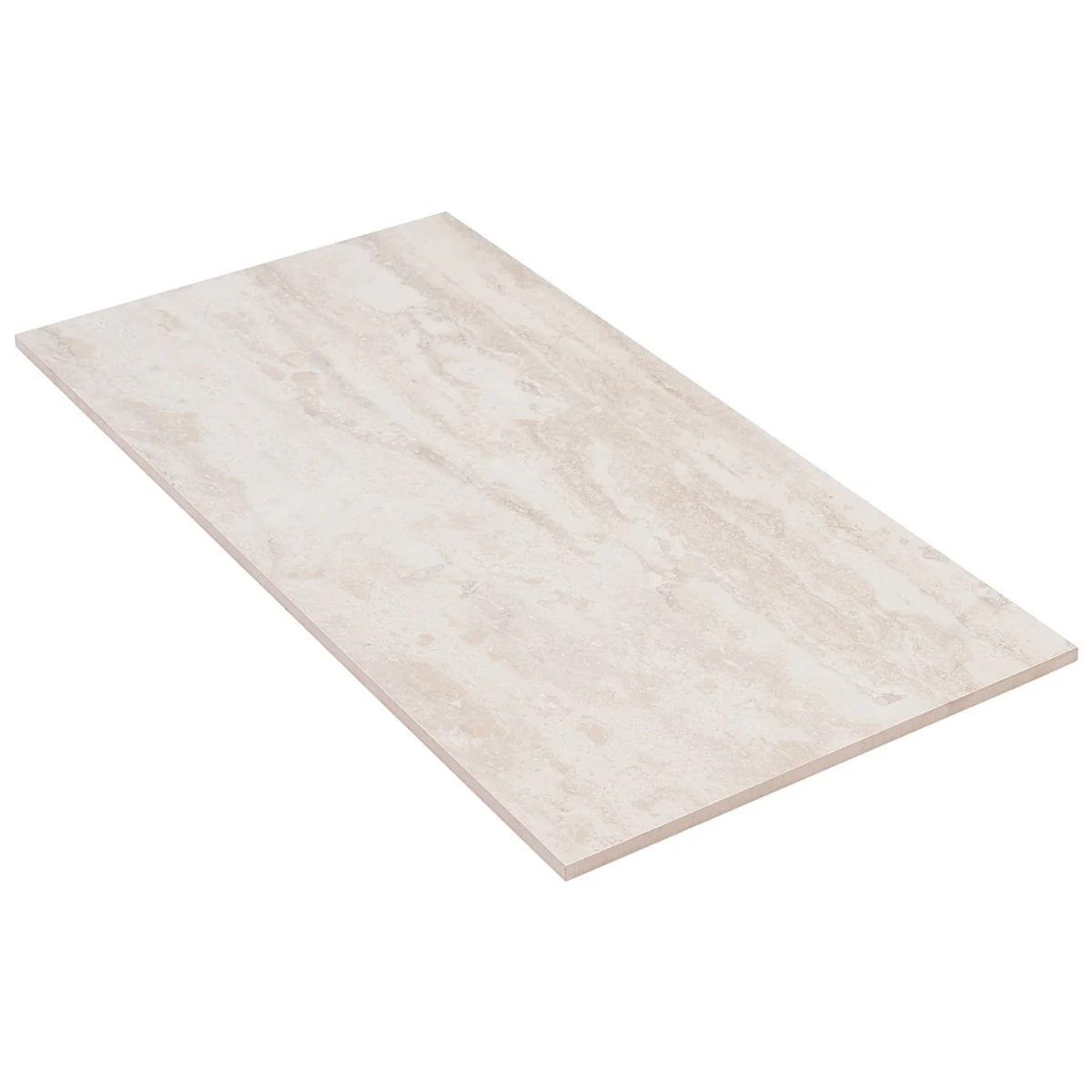 Basic Travertine Beige & Cream 12x24 Matte Porcelain Tile - Lux Tile - Image 5