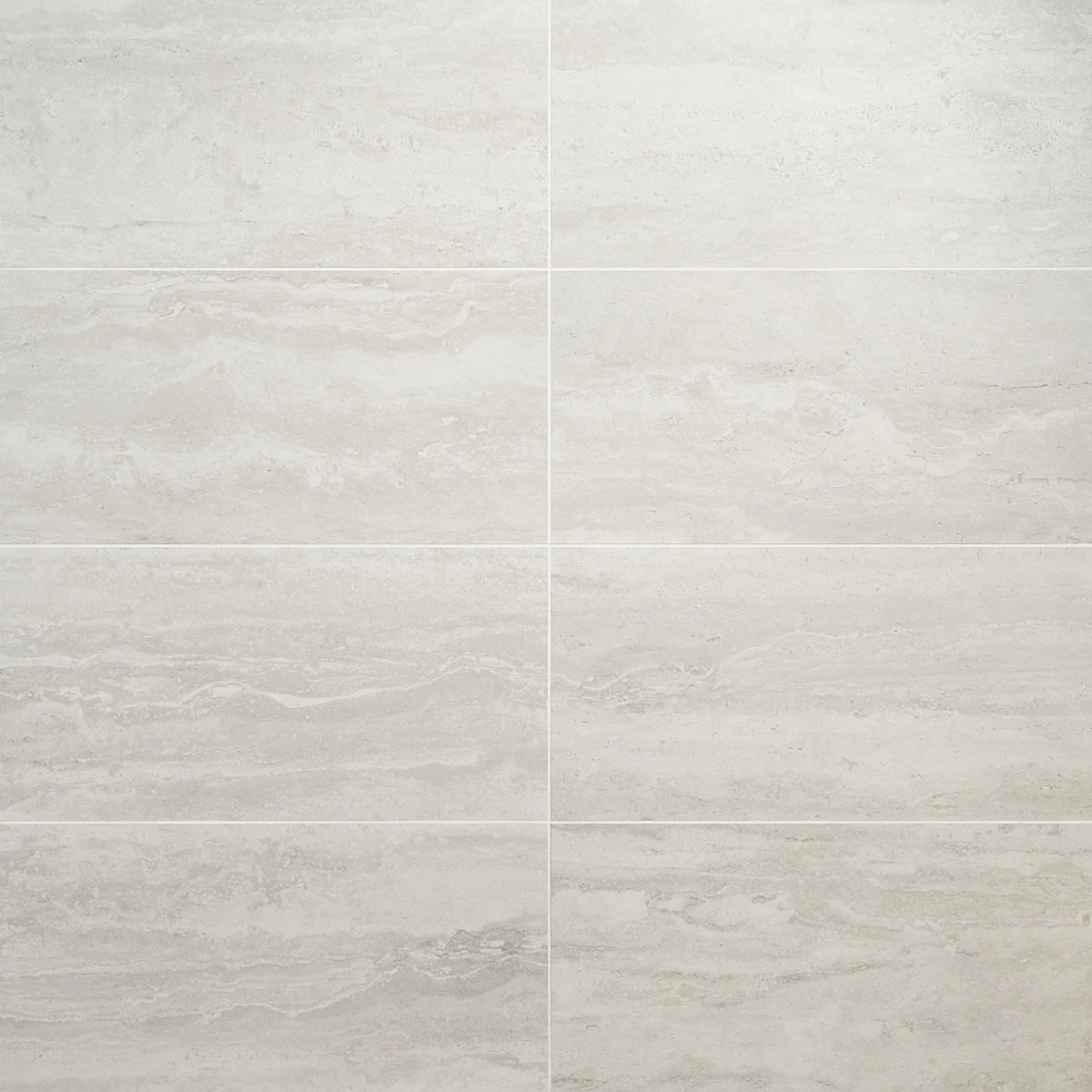 Basic Travertine Cotton White 12x24 Matte Porcelain Tile - Lux Tile - Image 4