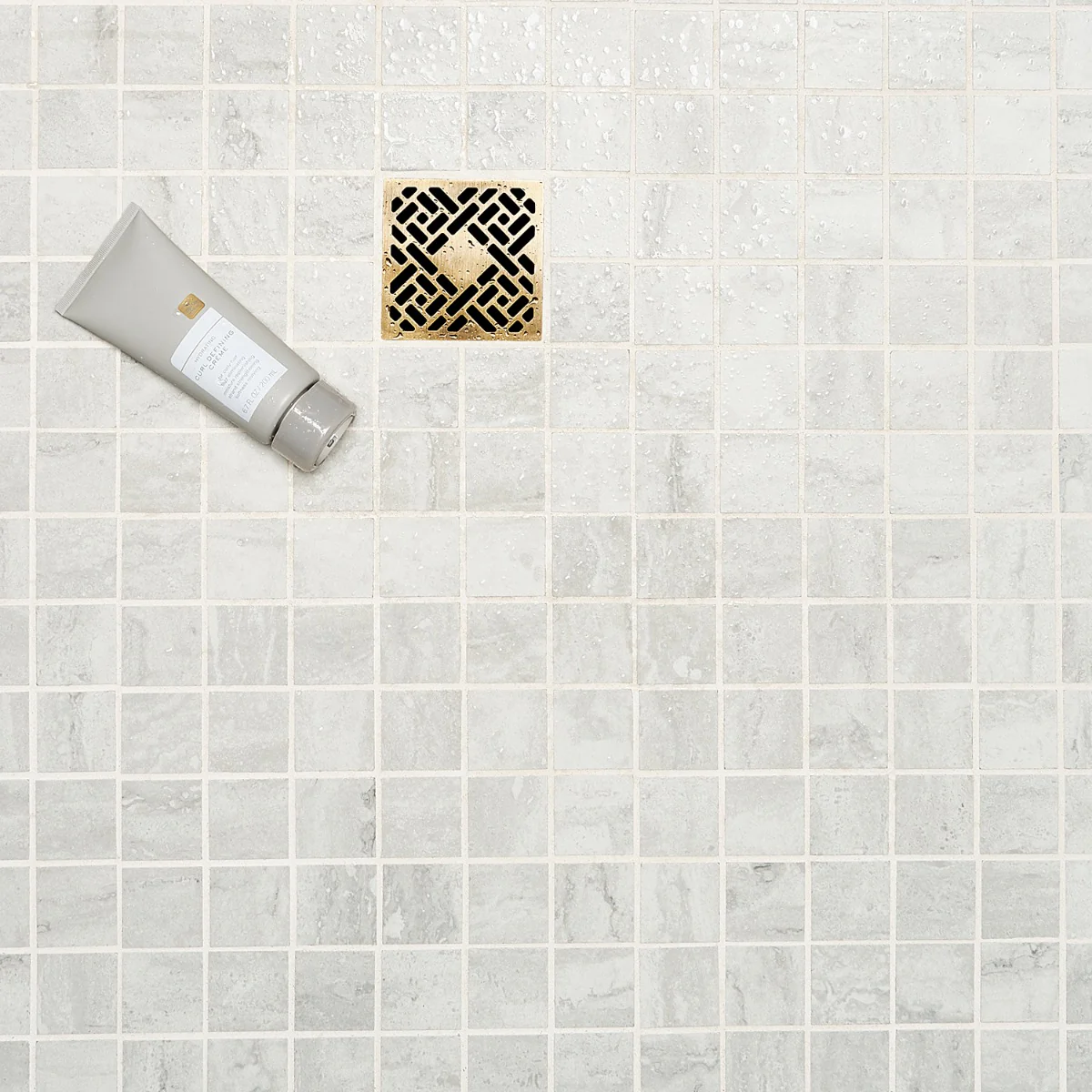 Basic Travertine Cotton White 2x2 Matte Porcelain Mosaic Tile - Image 2