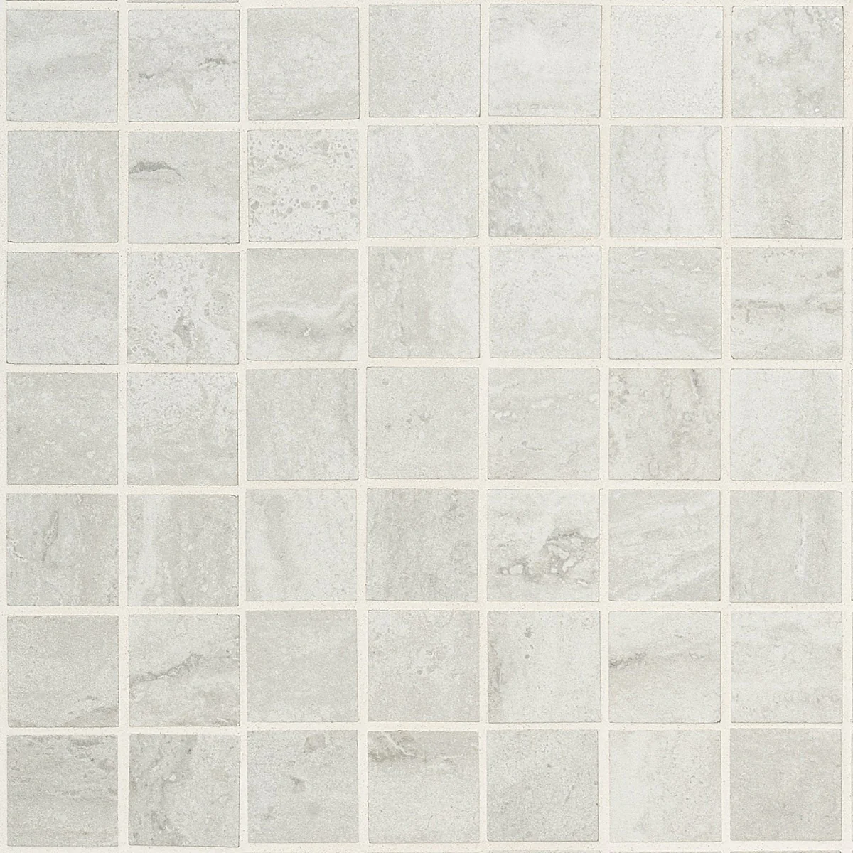 Basic Travertine Cotton White 2x2 Matte Porcelain Mosaic Tile - Image 3