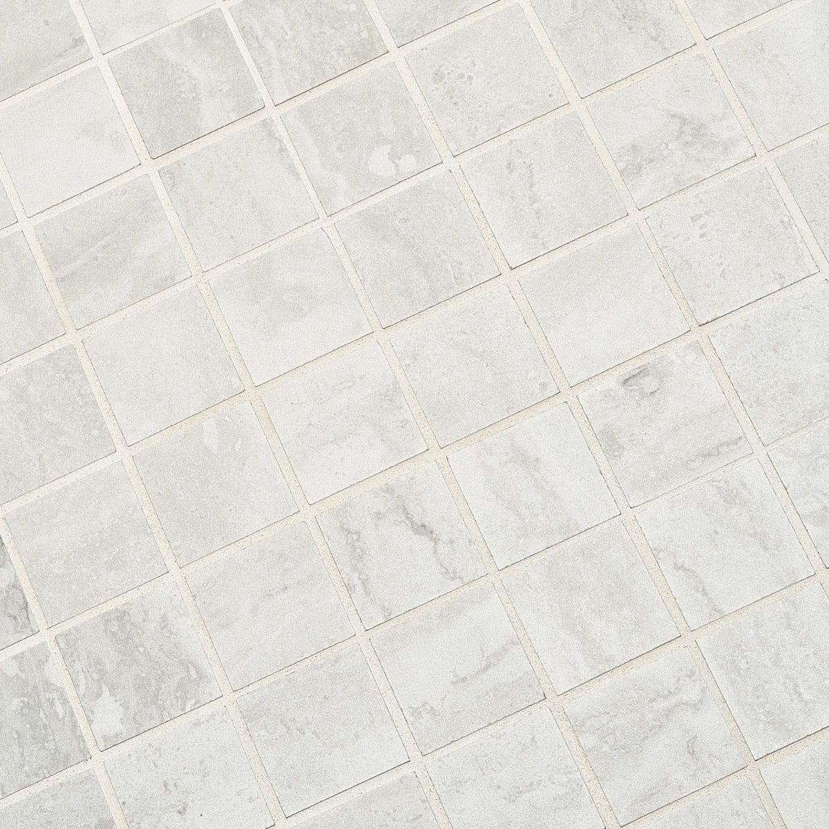 Basic Travertine Cotton White 2x2 Matte Porcelain Mosaic Tile - Image 7