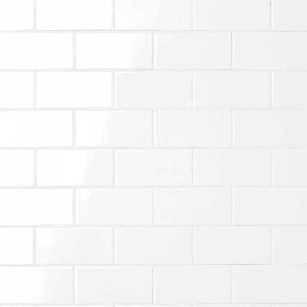 Basic White 3x6 Polished Ceramic Subway Wall Tile - Image 2