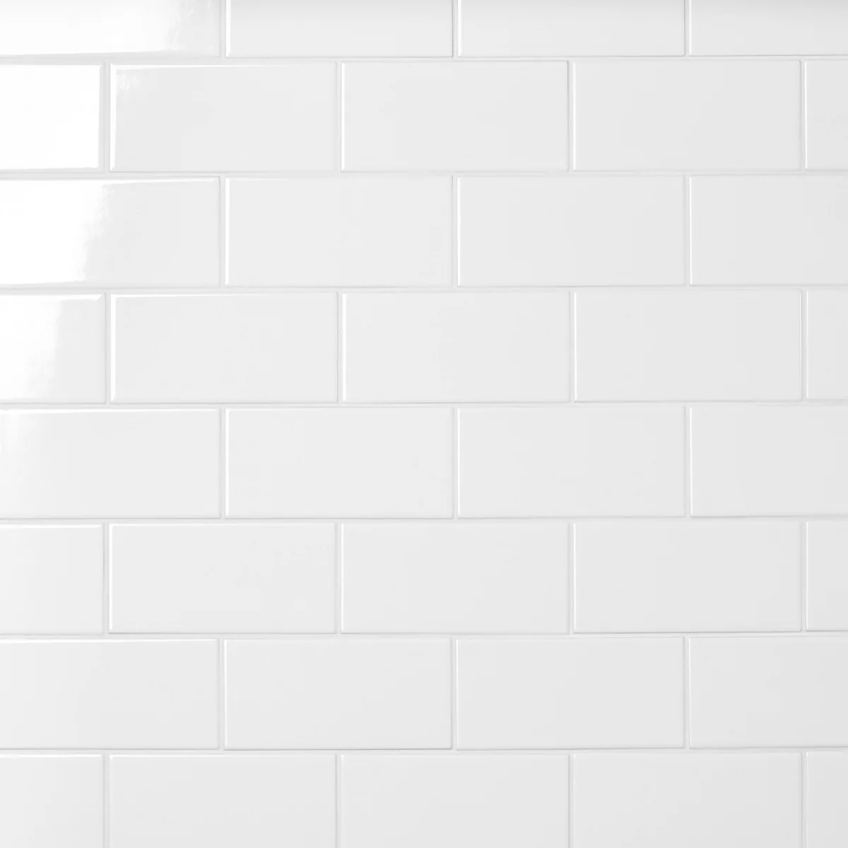 Basic White 3x6 Polished Ceramic Subway Wall Tile - Image 8