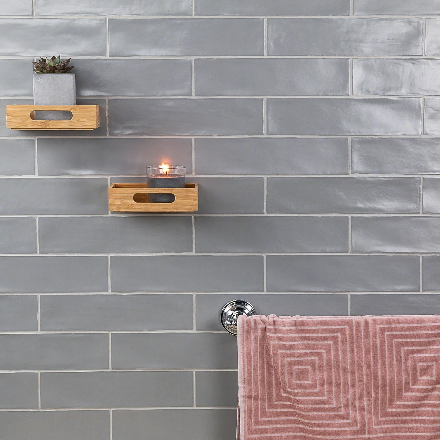 Bayou Gray Matte Ceramic Subway Tile 3x12 - Lux Tile