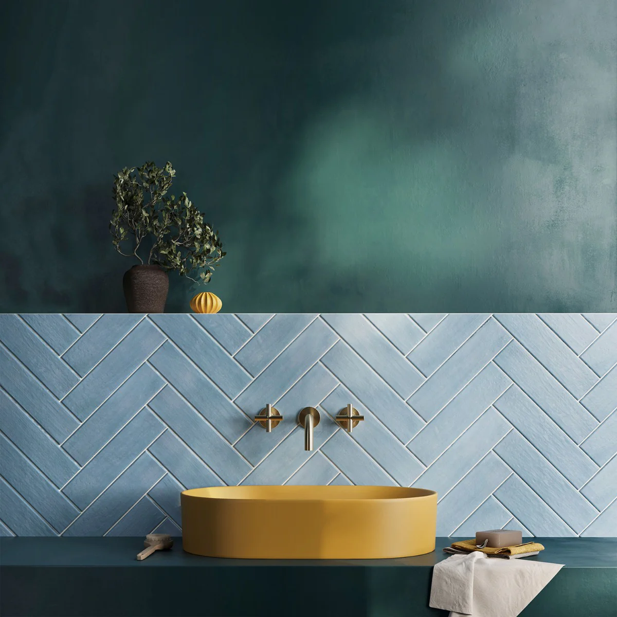 Bayou Sky Blue 3x12 Matte Ceramic Subway Tile - Image 2