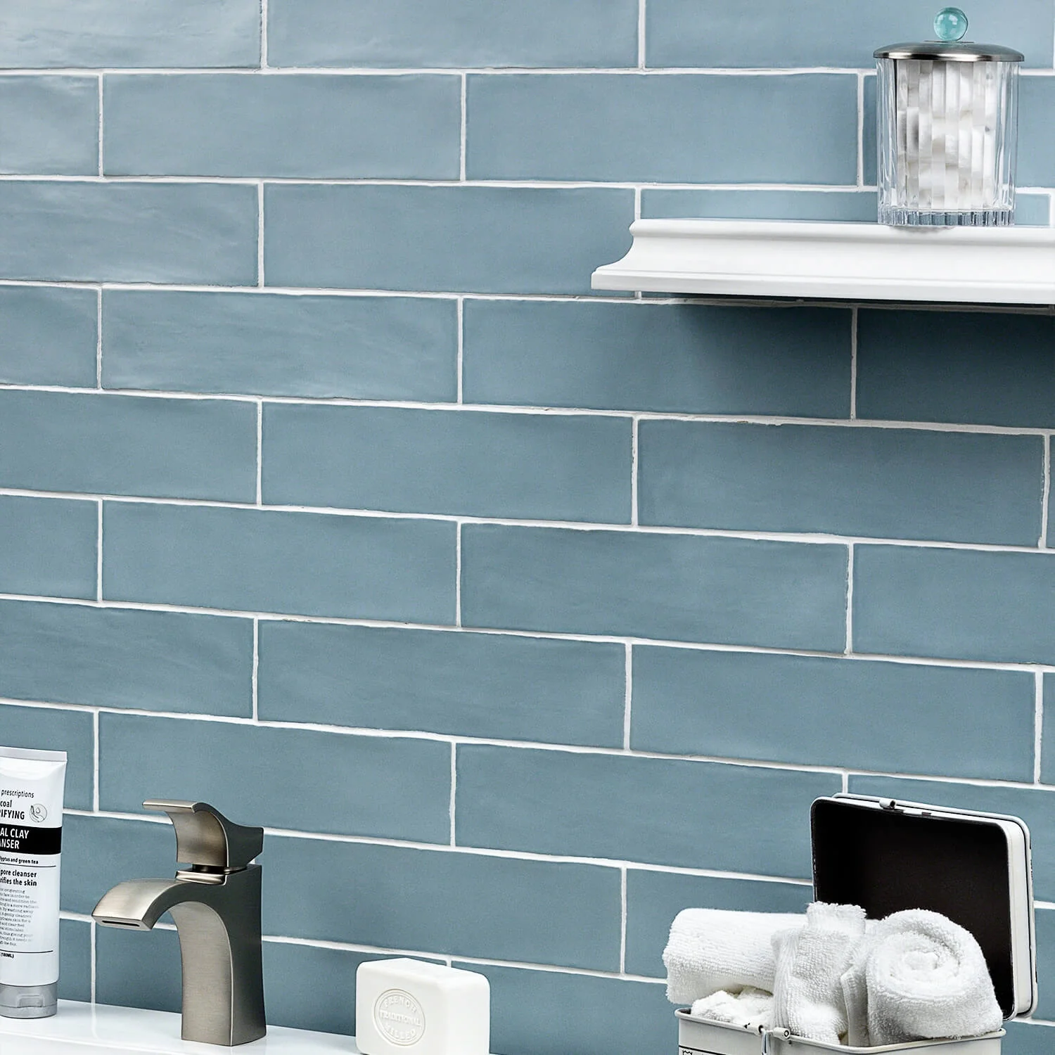Bayou Sky Blue 3x12 Matte Ceramic Subway Tile - Image 6