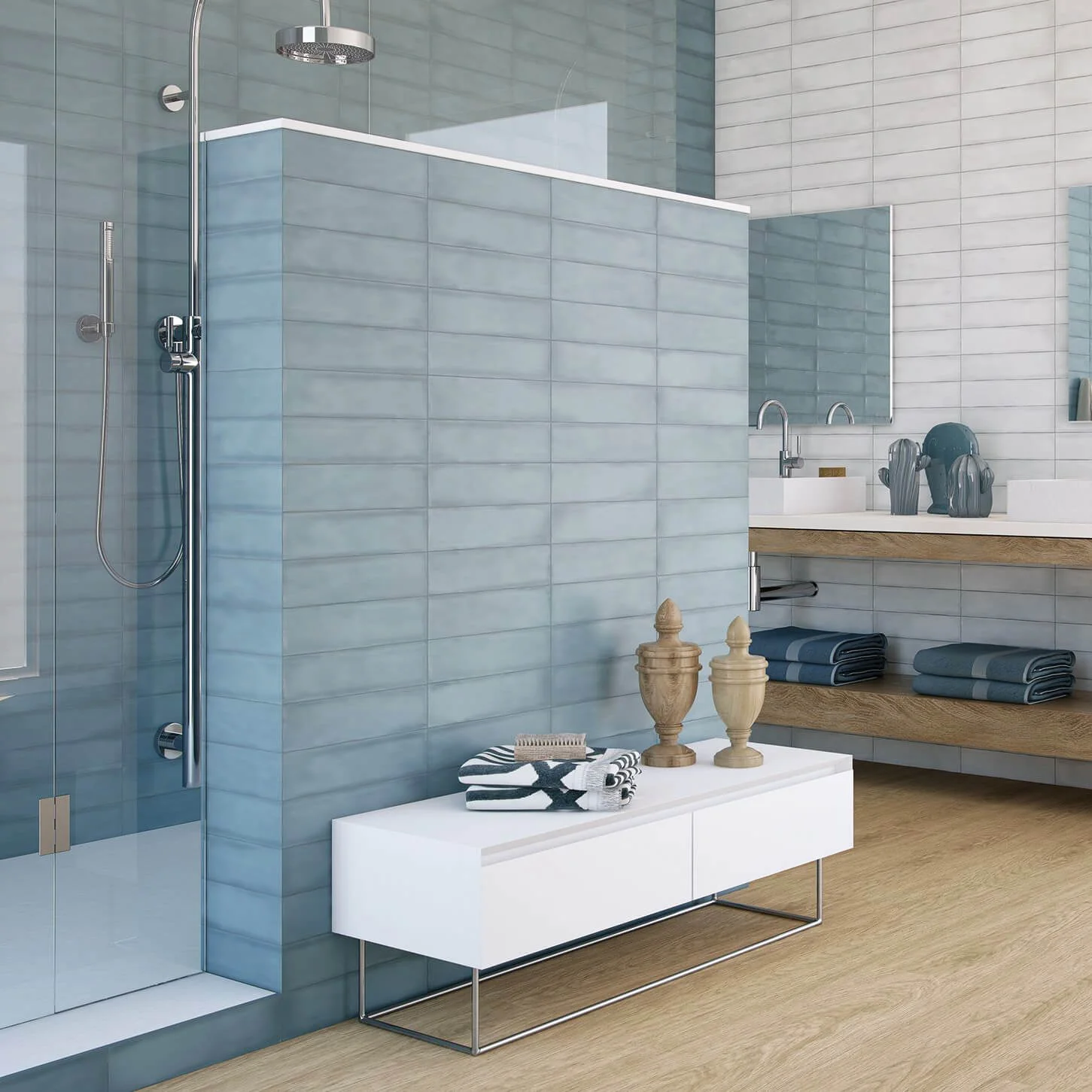 Bayou Sky Blue 3x12 Matte Ceramic Subway Tile - Image 7