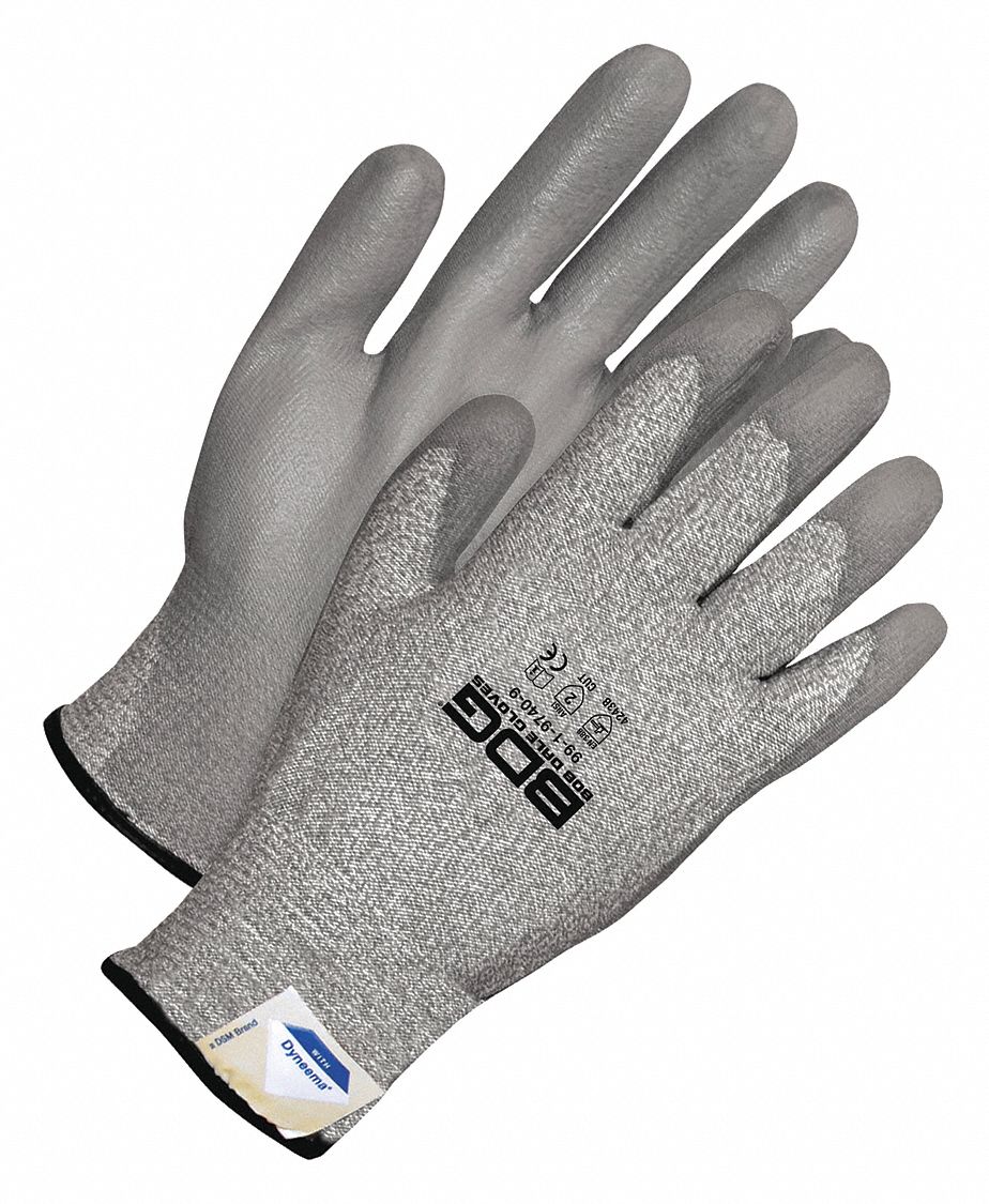 BDG Cut-X Cut-Resistant Gloves - Dyneema® Palm Dipped Safety Gloves, Size L