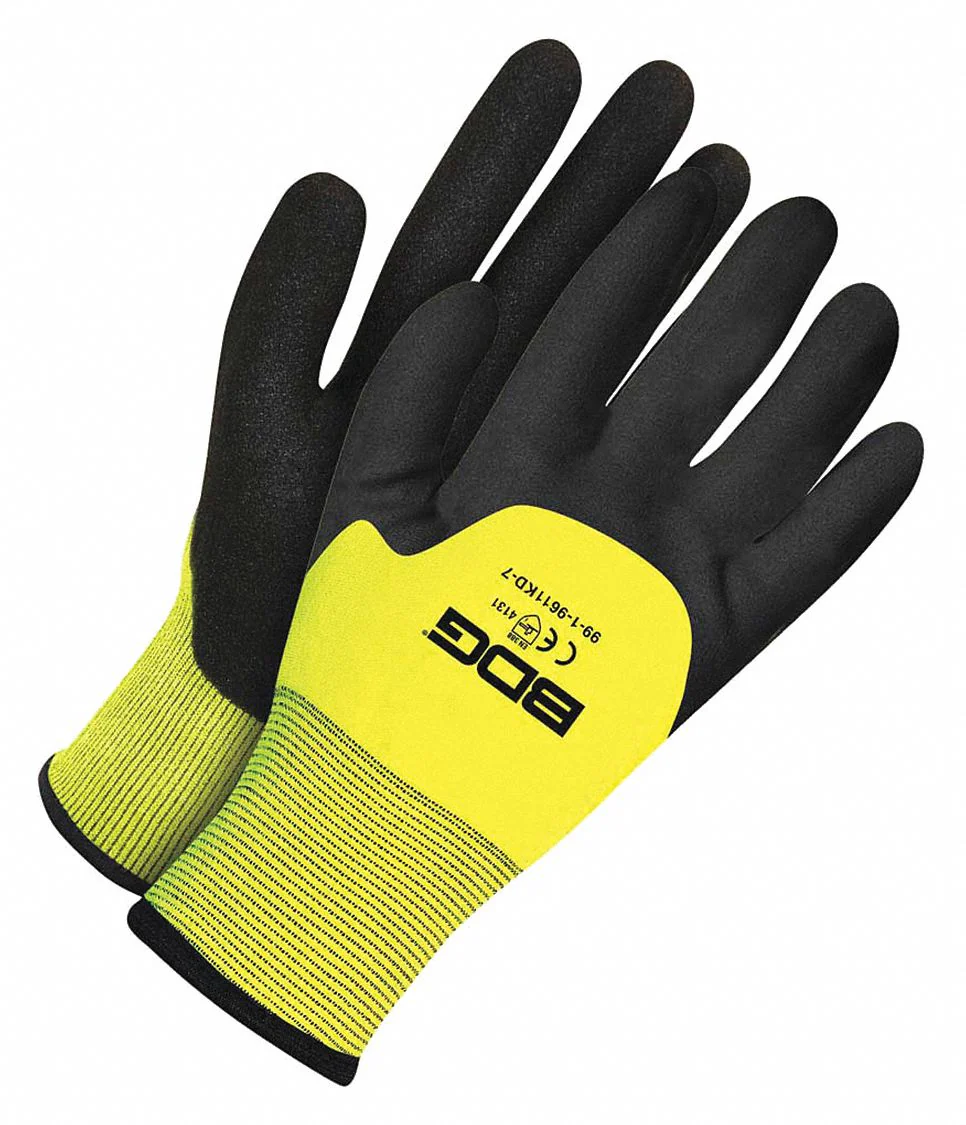BDG X-Site Foam Nitrile Coated Gloves, Size XS