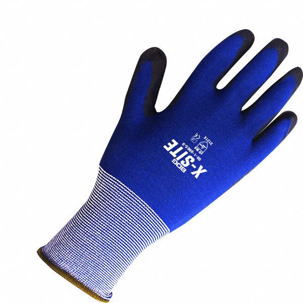 BDG X-Site General Purpose Coated Gloves, XS, Polyurethane Palm, Nylon Knit - Image 2