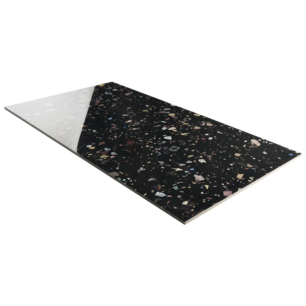 Bejeweled Black Multicolor 24x48 Polished Porcelain Tile - Lux Tile - Image 6