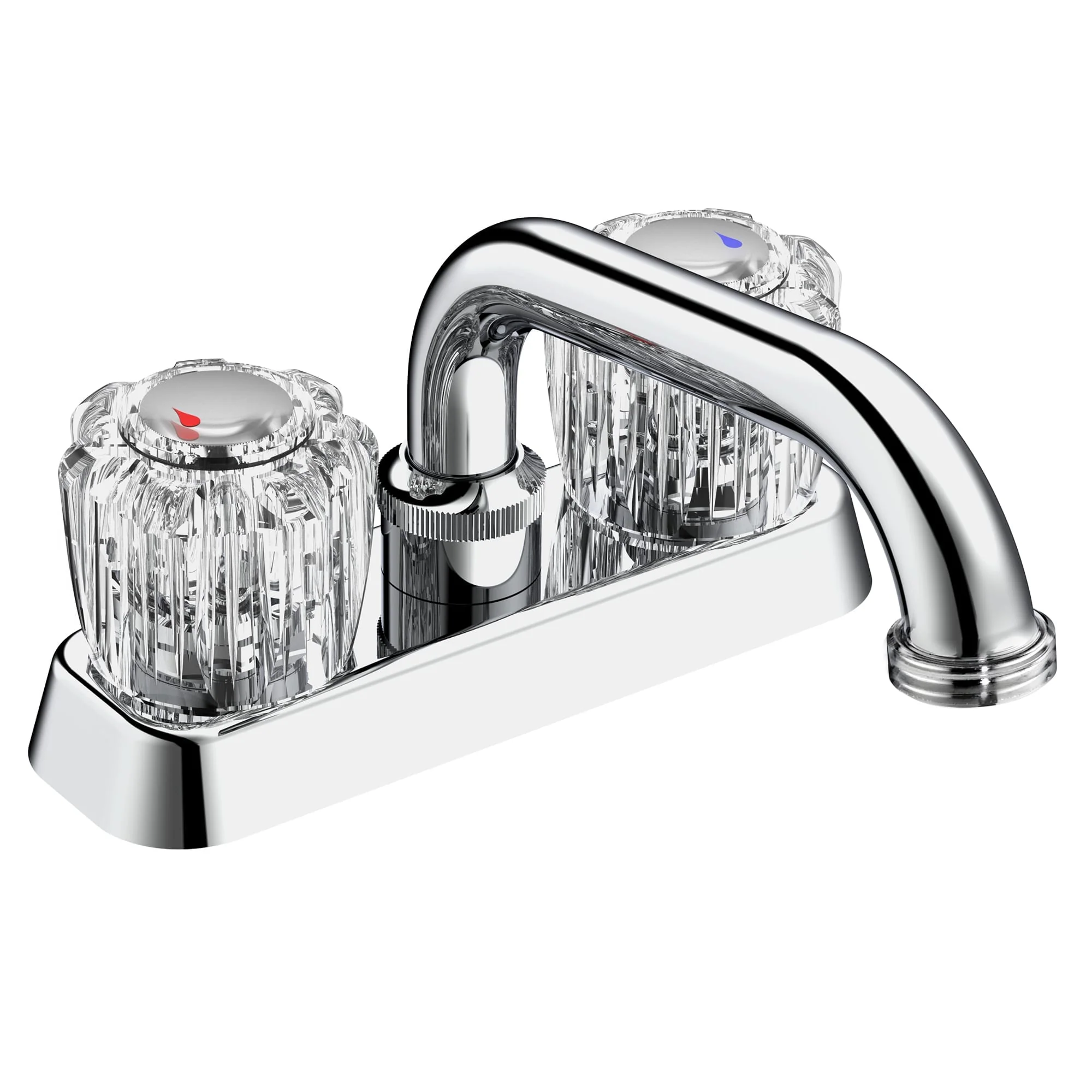 Belanger Essential Polished Chrome Dual Handle Utility Faucet - 2-Hole Deck Mount