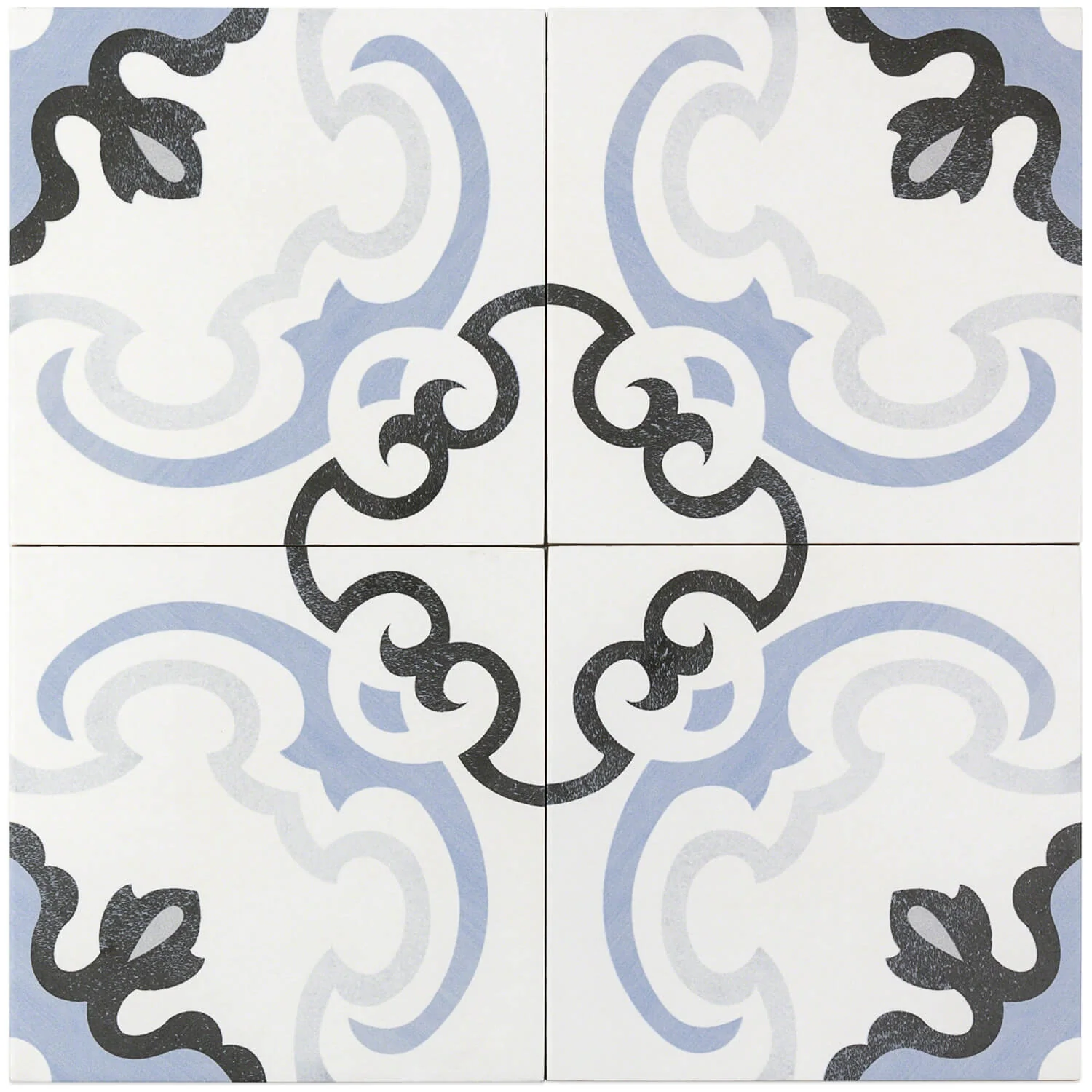 Bella Met Blue 9x9 Matte Porcelain Tile - Lux Tile - Image 5