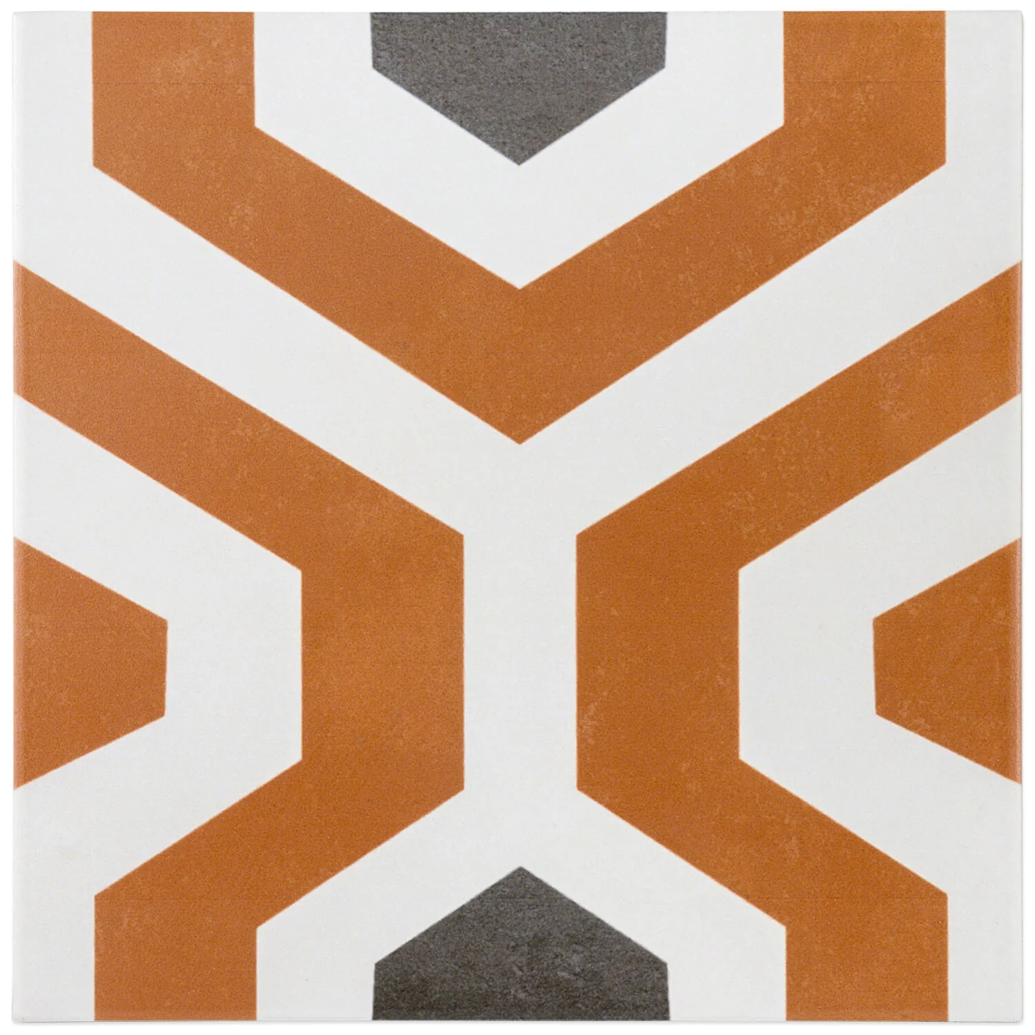 Bella Soumaya Orange 9x9 Matte Porcelain Tile - Lux Tile - Image 5