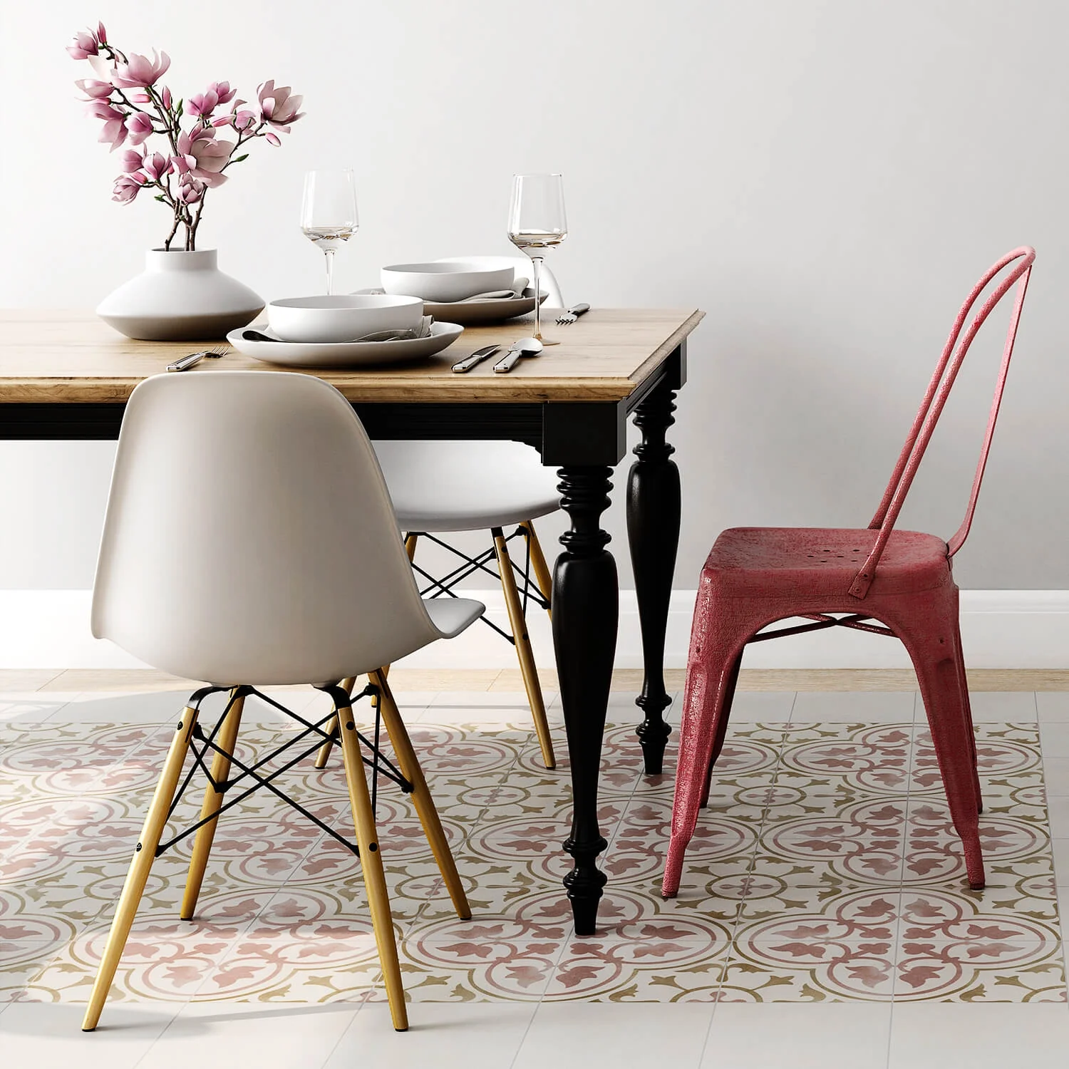 Bella Tate Beige 9x9 Matte Porcelain Tile for Walls and Floors - Image 2