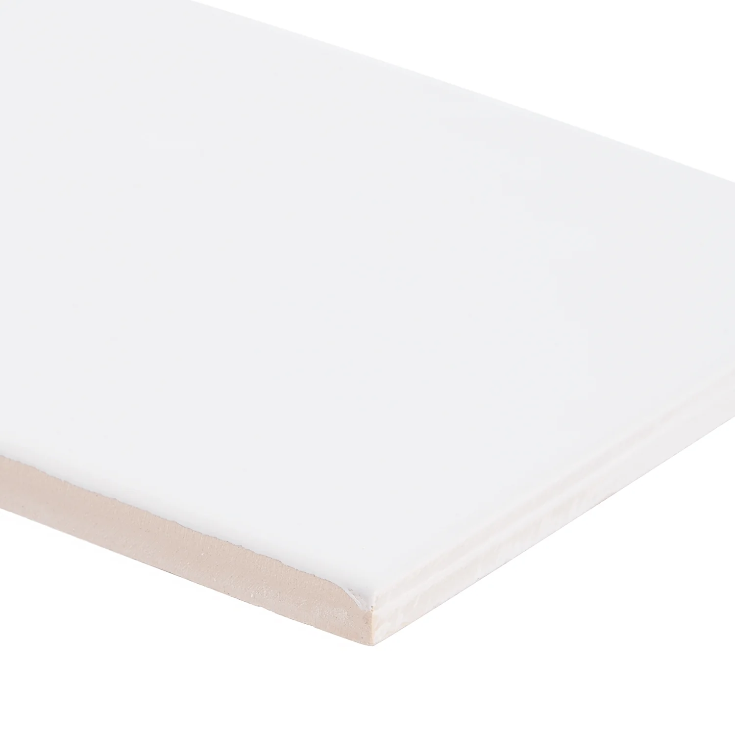 Bellami Bianco White 5x10 Glossy Ceramic Subway Tile - Lux Tile - Image 6
