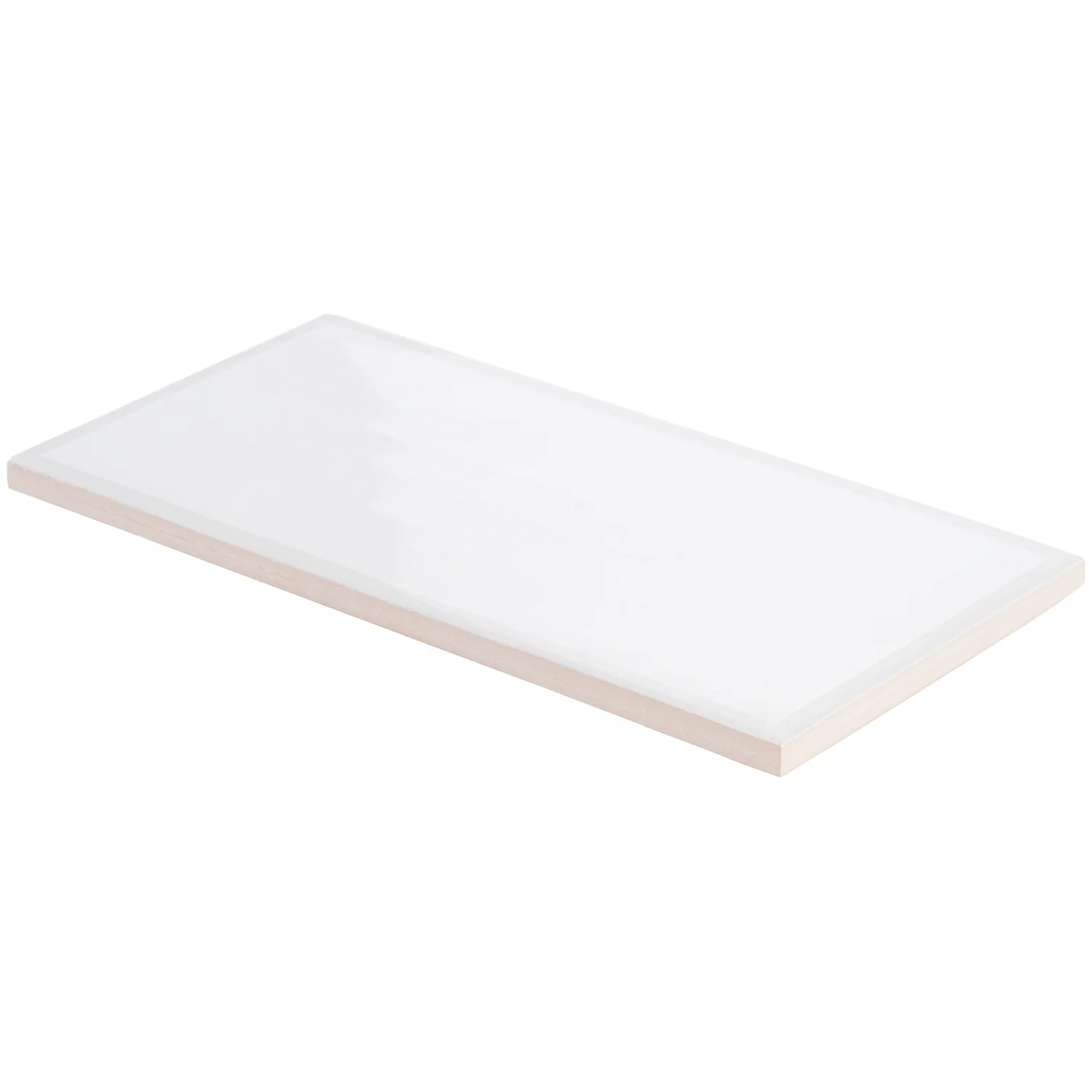 Bellami Framed Bianco White 5x10 Glossy Ceramic Subway Tile - Lux Tile - Image 3