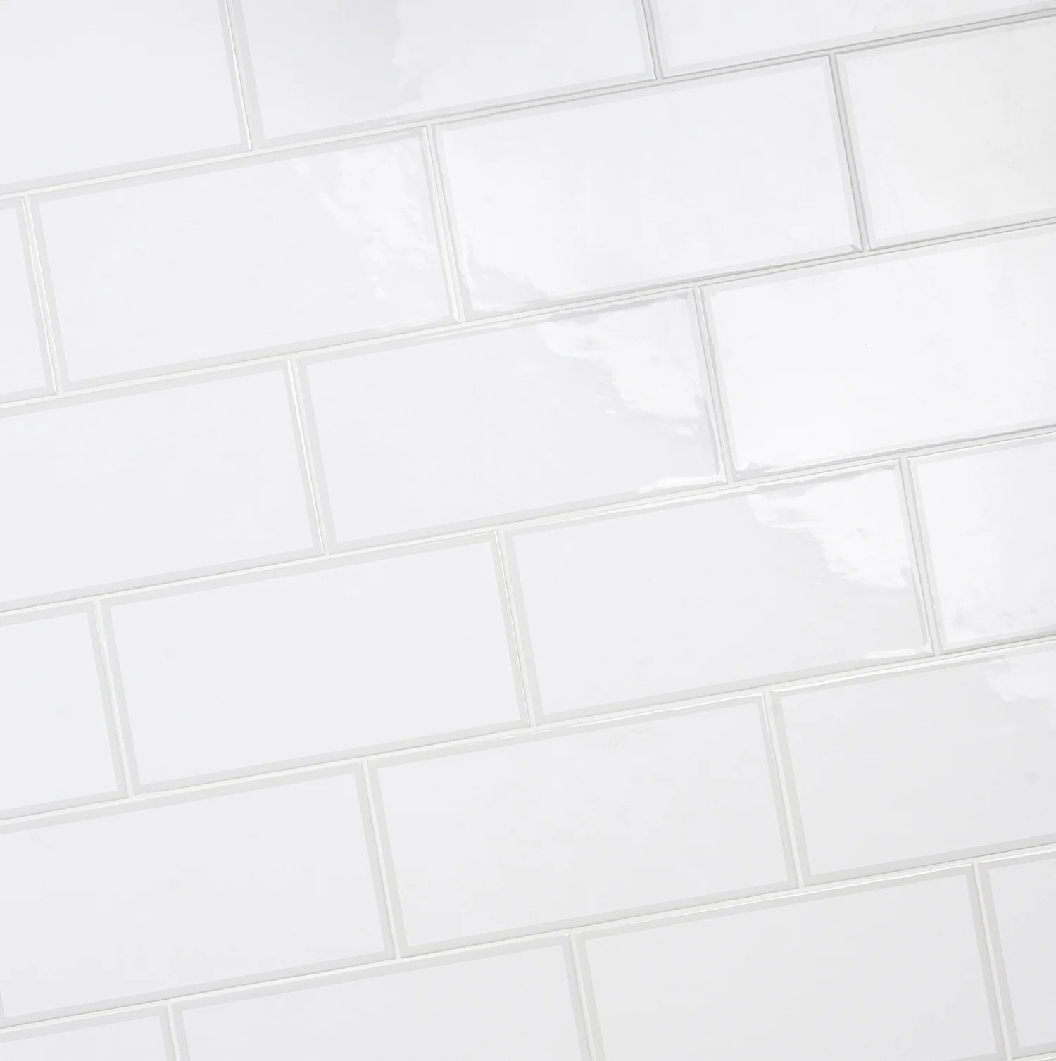 Bellami Framed Bianco White 5x10 Glossy Ceramic Subway Tile - Lux Tile - Image 4
