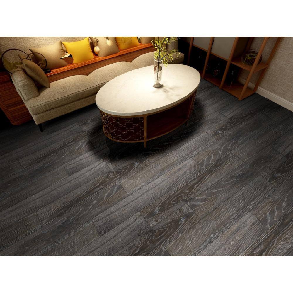 Benson Nero 6 in. x 36 in. Matte Porcelain Floor and Wall Tile (13.5 sq. ft./Case) - Image 2