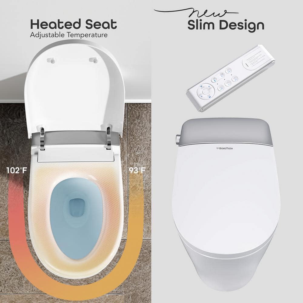 BIDETMATE 5000 Series Intelligent Elongated Bidet Toilet with Heated Water and Remote Control - Image 5