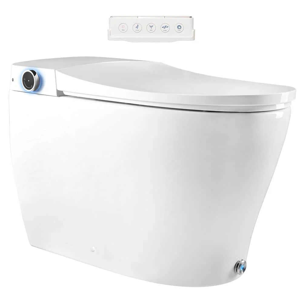 BIDETMATE 6000 Intelligent Elongated Bidet Toilet with Heated Water and Auto-Flush