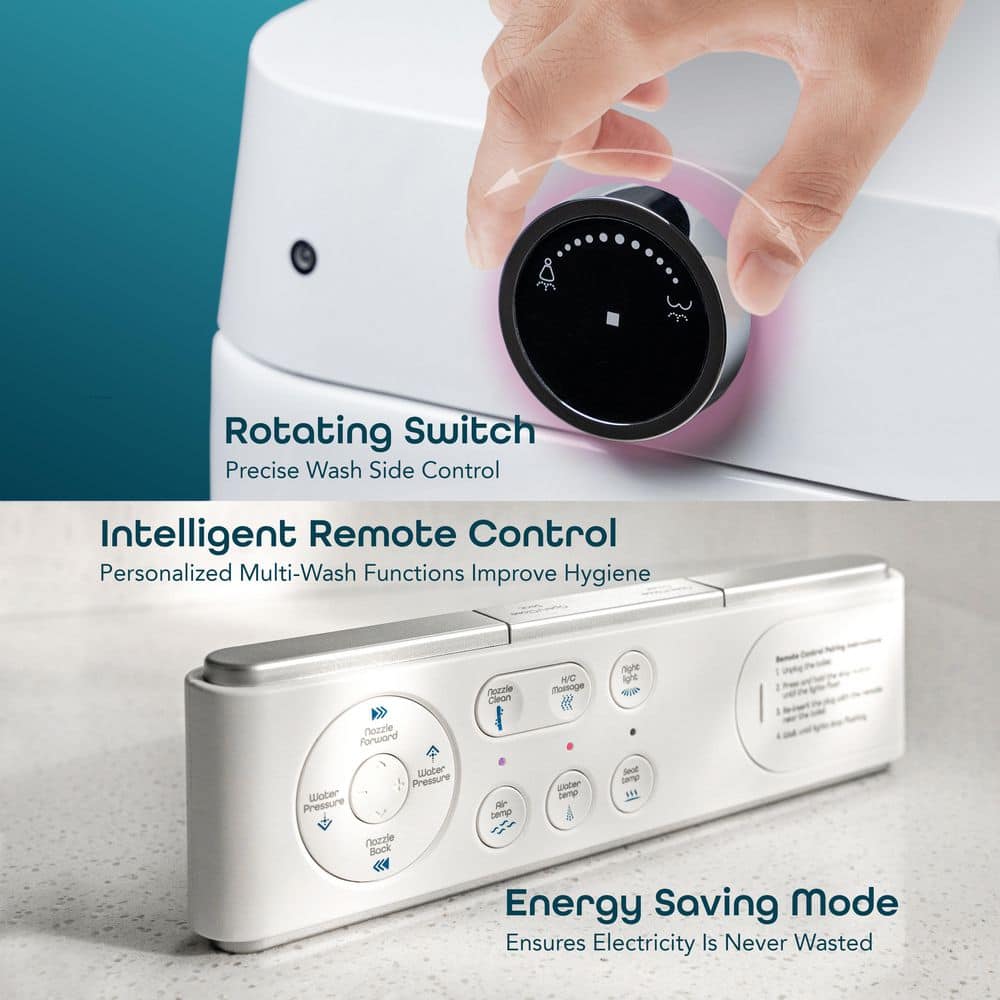 BIDETMATE 6000 Intelligent Elongated Bidet Toilet with Heated Water and Auto-Flush - Image 4