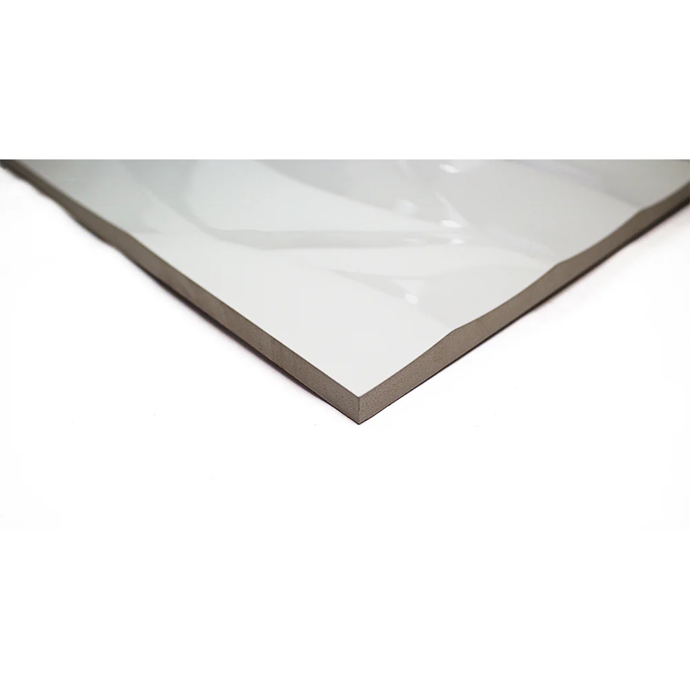 Billowy Clouds White 12x36 Polished Ceramic Wall Tile - Lux Tile - Image 5