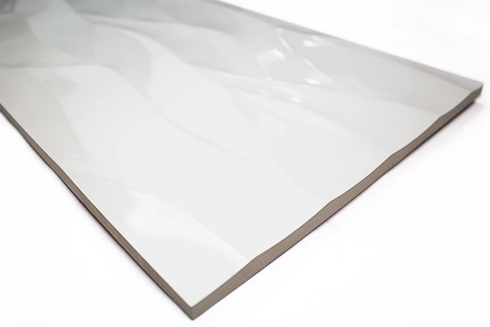 Billowy Clouds White 12x36 Polished Ceramic Wall Tile - Lux Tile - Image 6
