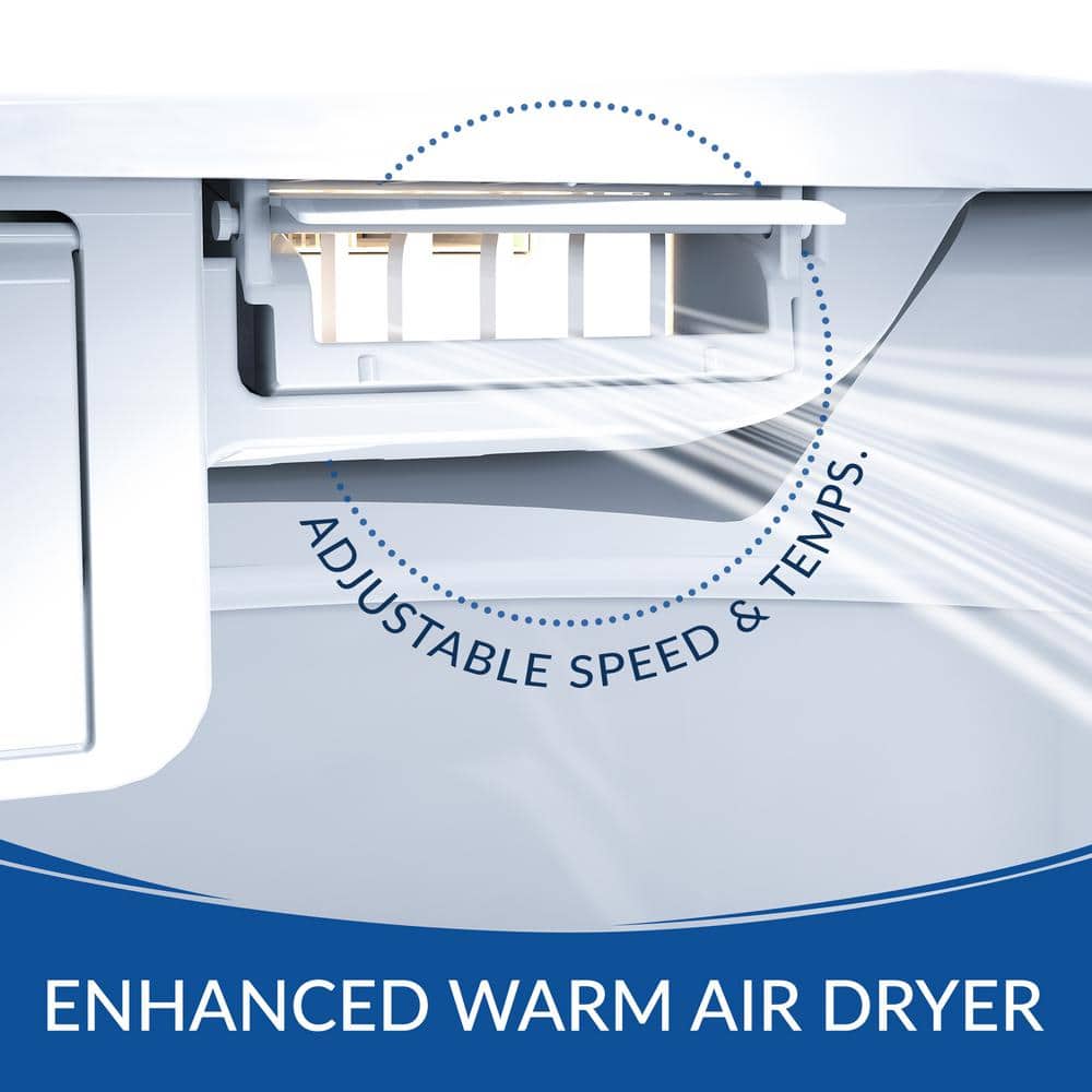 BIO BIDET Discovery DLX Elongated Smart Toilet Bidet System with Heated Seat & Air Dryer - Image 7