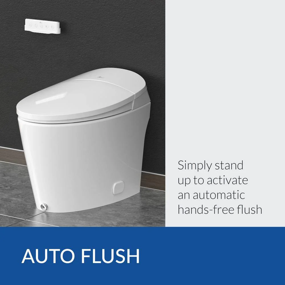 BIO BIDET Discovery DLX Elongated Smart Toilet Bidet System with Heated Seat & Air Dryer - Image 8
