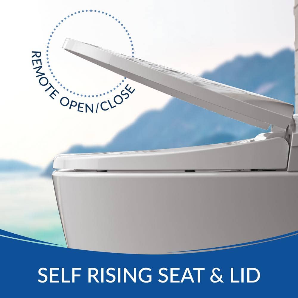 BIO BIDET Discovery DLX Elongated Smart Toilet Bidet System with Heated Seat & Air Dryer - Image 9