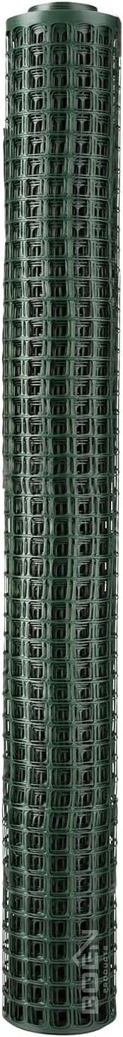 BOEN 100 ft. x 4 ft. 6-Gauge Green Plastic Extruded Mesh Rolled Fencing - Image 3