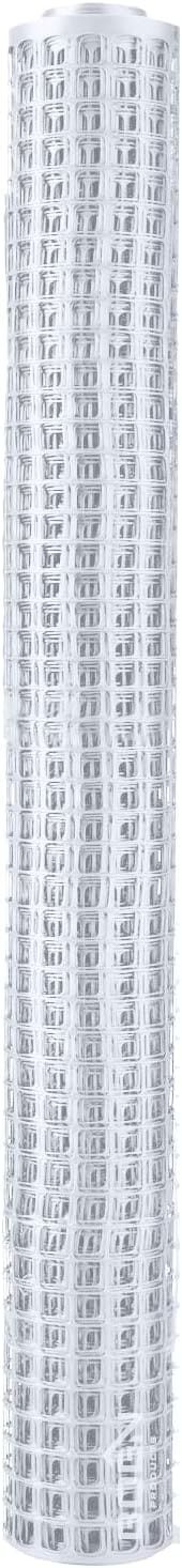 BOEN 25 ft x 3.33 ft White Plastic Extruded Mesh Garden Fence - Image 3