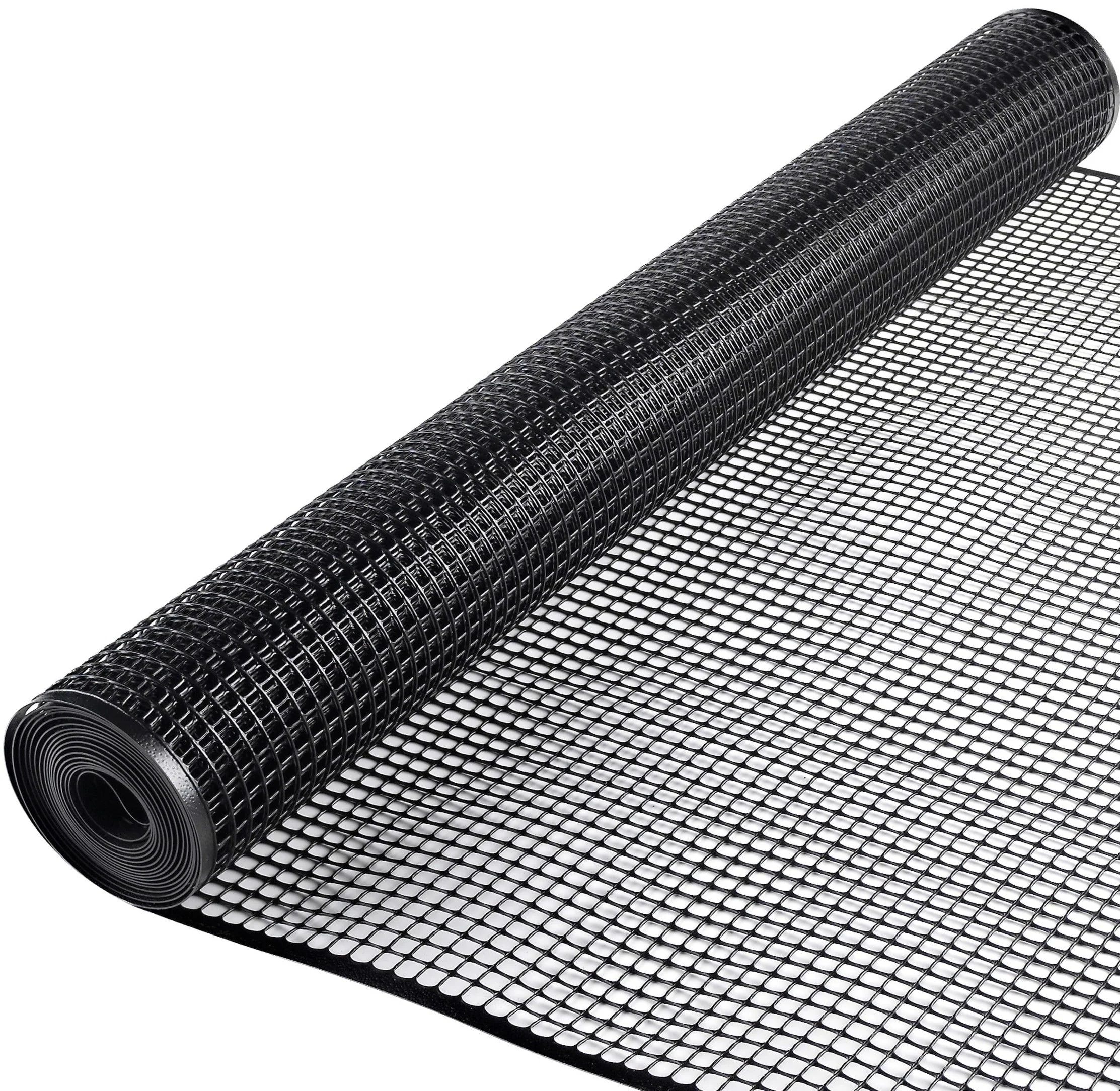 BOEN 3'x15' 7-Gauge Black Plastic Extruded Mesh Rolled Fencing - Image 5