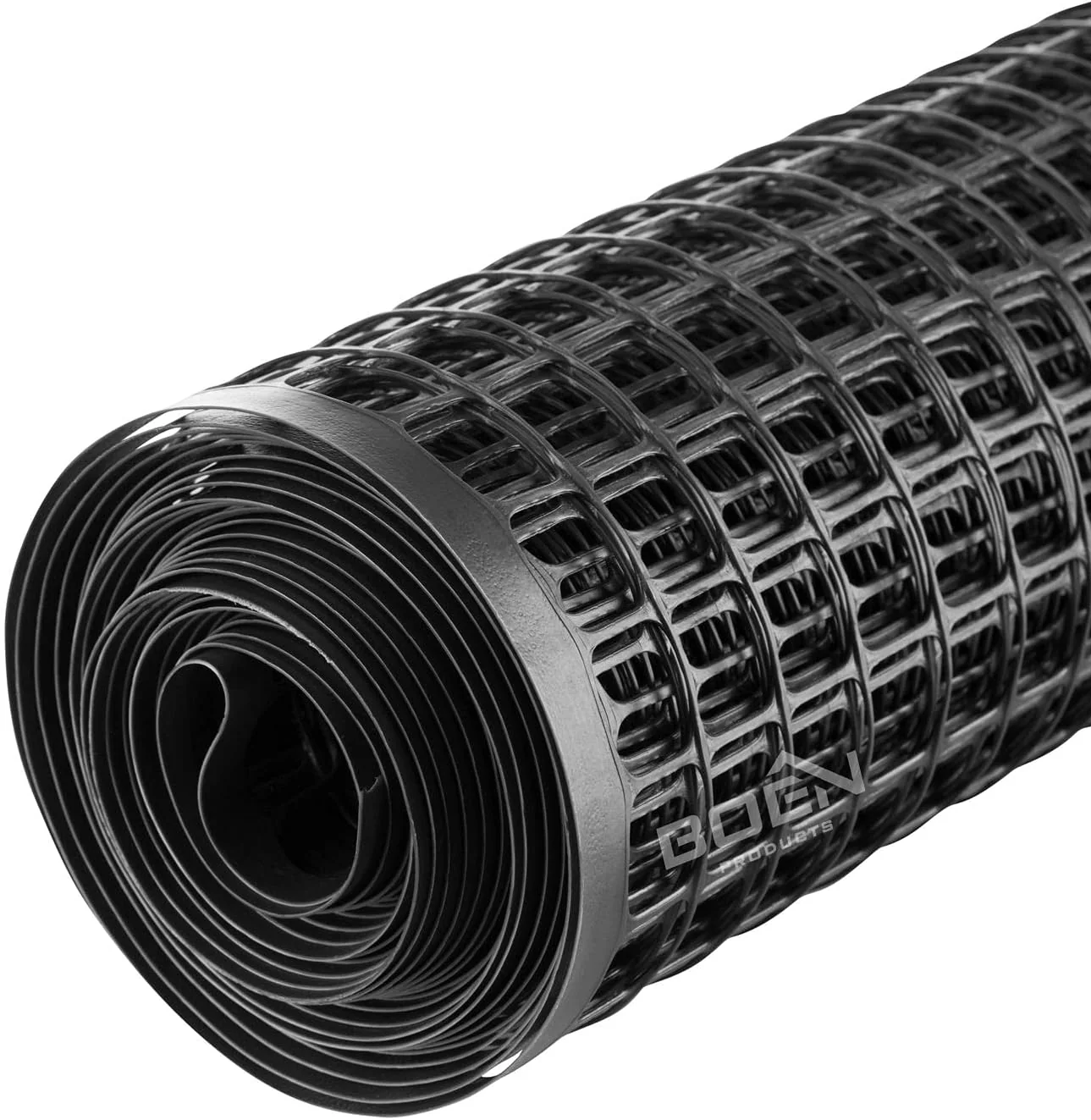 BOEN Black Plastic Extruded Mesh Rolled Fencing, 100' x 4' 6-Gauge - Image 6