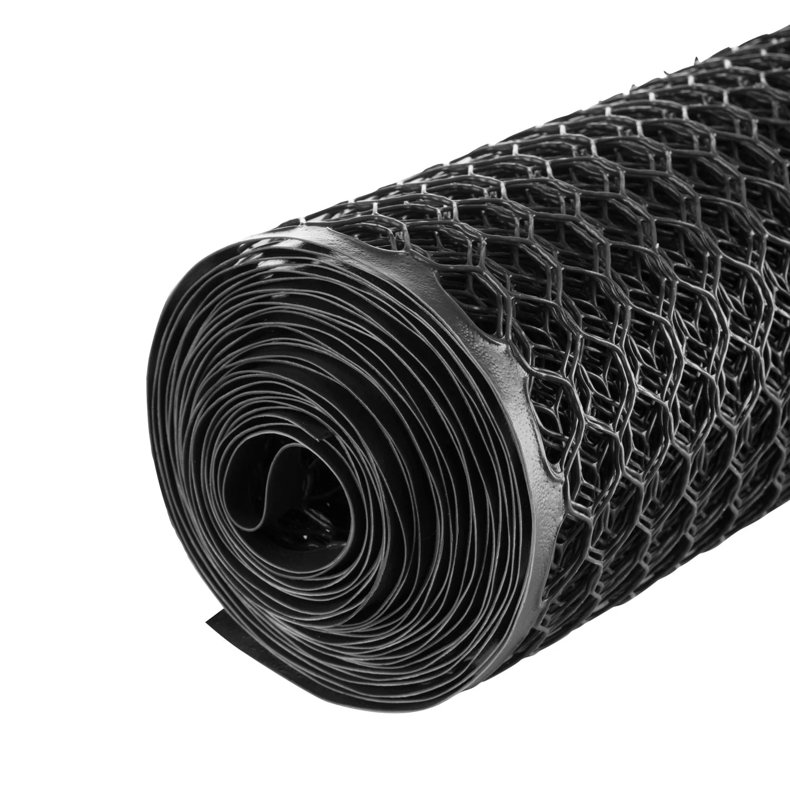 BOEN Black Plastic Extruded Mesh Rolled Fencing, 50 ft x 2 ft, 6-Gauge - Image 5
