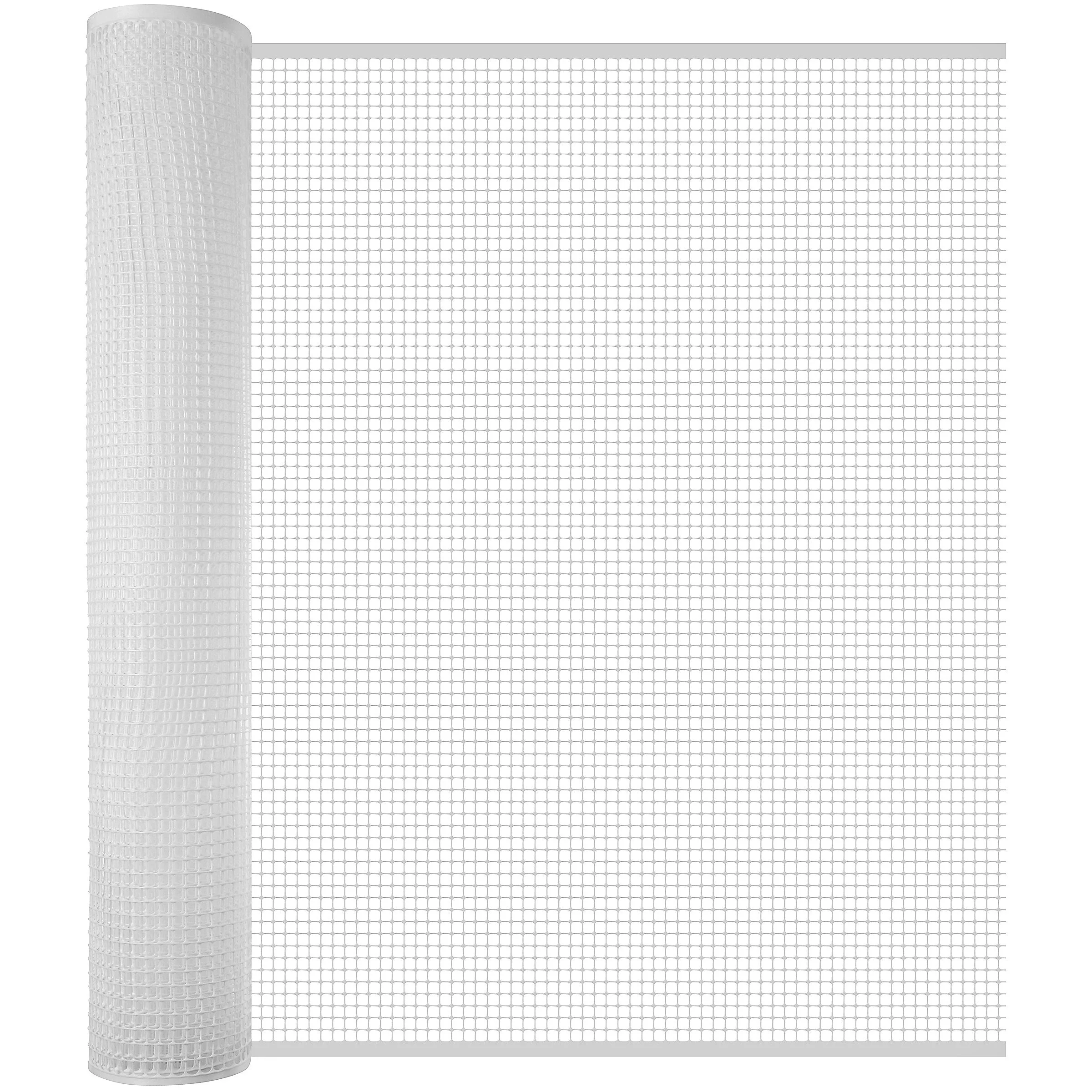 BOEN White Plastic Mesh Rolled Fencing - 15x2 Feet, 7-Gauge, UV-Resistant - Image 3