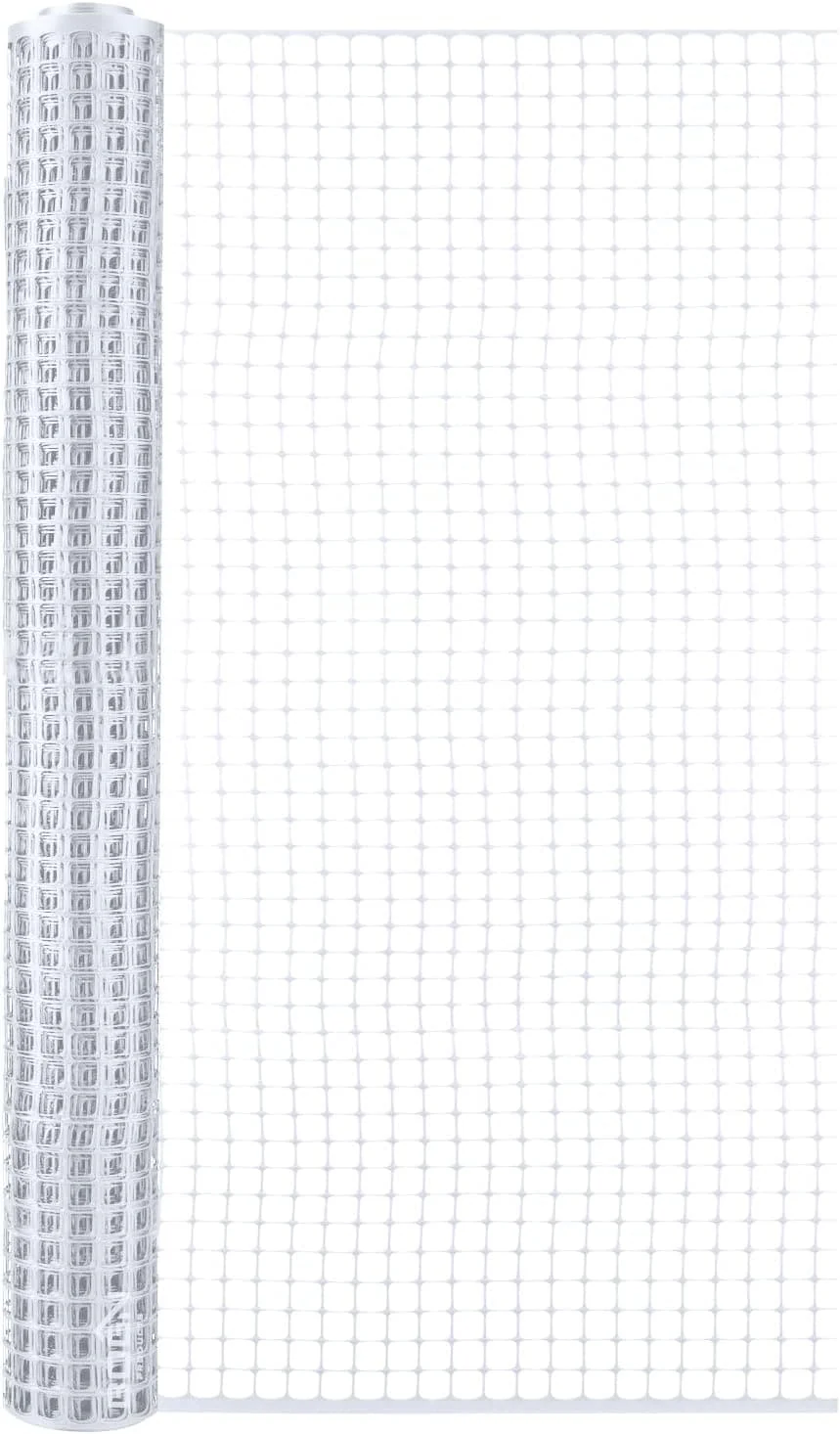 BOEN White Plastic Mesh Rolled Fencing - 15x2 Feet, 7-Gauge, UV-Resistant - Image 6