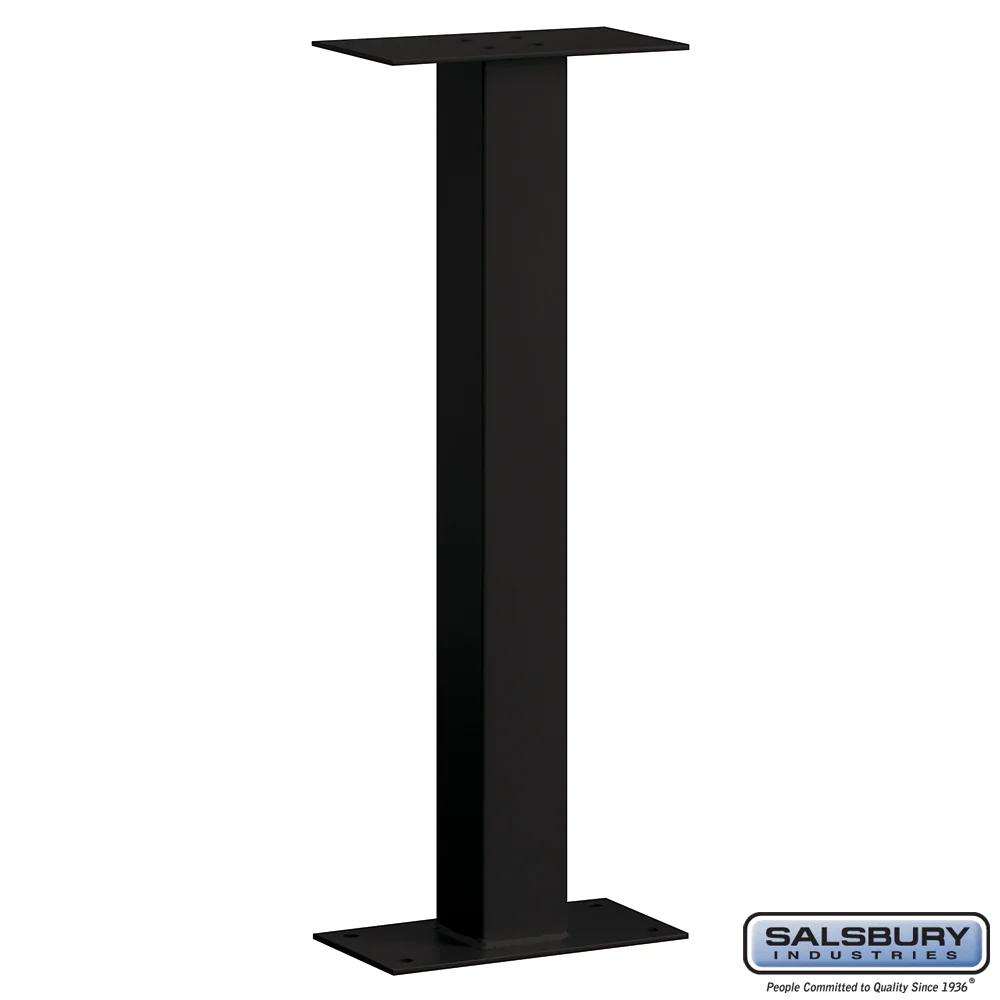 Bolt Mounted Mail House Post in Black