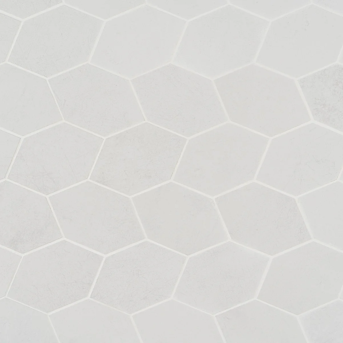 Bond Palladium Light Gray Foliage Hexagon Matte Porcelain Mosaic Tile - Image 2
