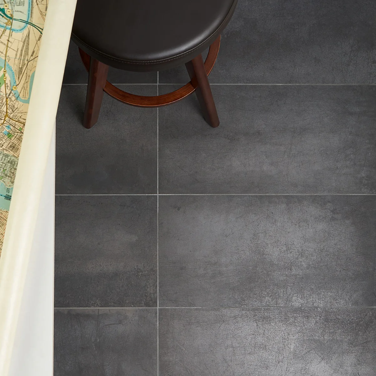Bond Venom Charcoal Matte Porcelain Tile - 12x24 - Lux Tile