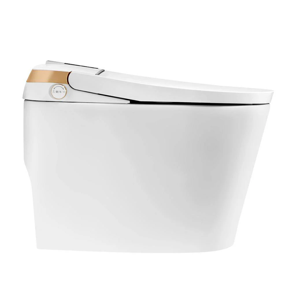 Boosicavelly Elongated Bidet Toilet 1.28 GPF Heated & Deodorizing in White - Image 3