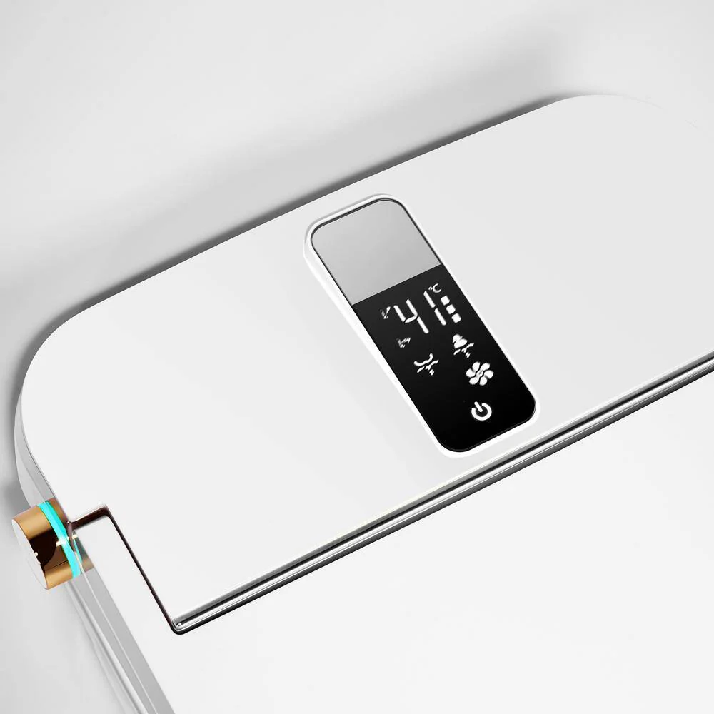 Boosicavelly Elongated Bidet Toilet 1.28 GPF Heated & Deodorizing in White - Image 4