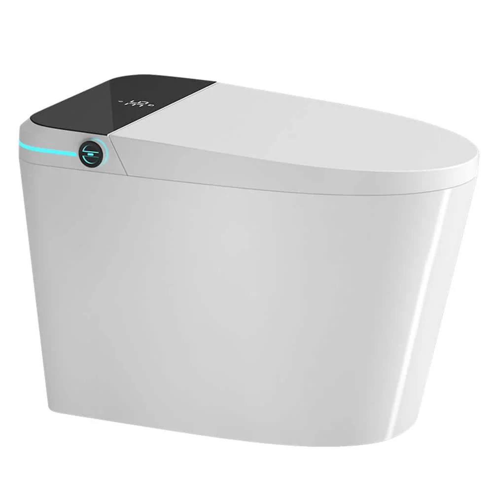 Boosicavelly Elongated Bidet Toilet with Auto Seat, Foot Sensor, and LED Display